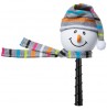 Tenna Tops (Fat Style Antenna) Snowman (Grey) / Cute Dashboard Accessory 